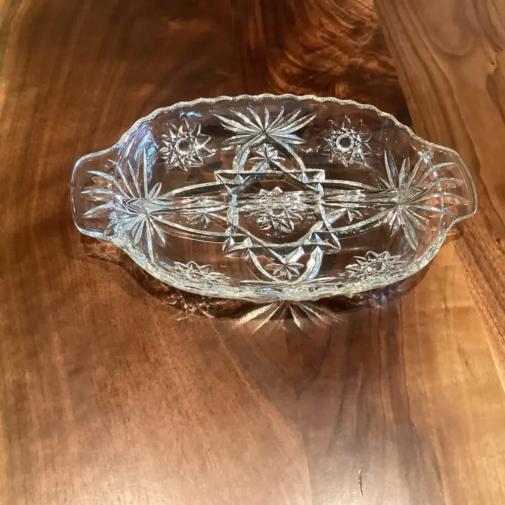 Vintage Anchor Hocking Divided Relish Dish